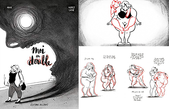 Moi en double, c'est l'histoire biographique de Navie, hantée par l'acceptation de soi, qui comprend qu'elle porte en elle le poids d'une deuxième personne.