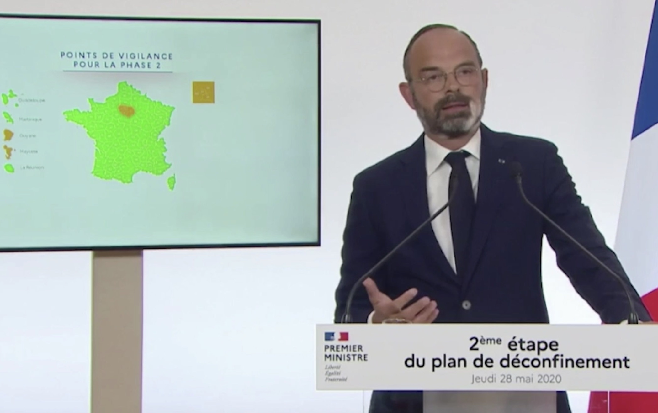 Au cours de sa présentation de la phase 2 du plan du déconfinement, Édouard Philippe a annoncé, jeudi 28 mai, les nouvelles mesures qui offrent plus de liberté à partir du 2 juin. Il a toutefois appelé les personnes vulnérables et celles qui les entourent à respecter « rigoureusement les gestes barrières ». Pour elles, il préconise le maintien du télétravail quand cela est possible.