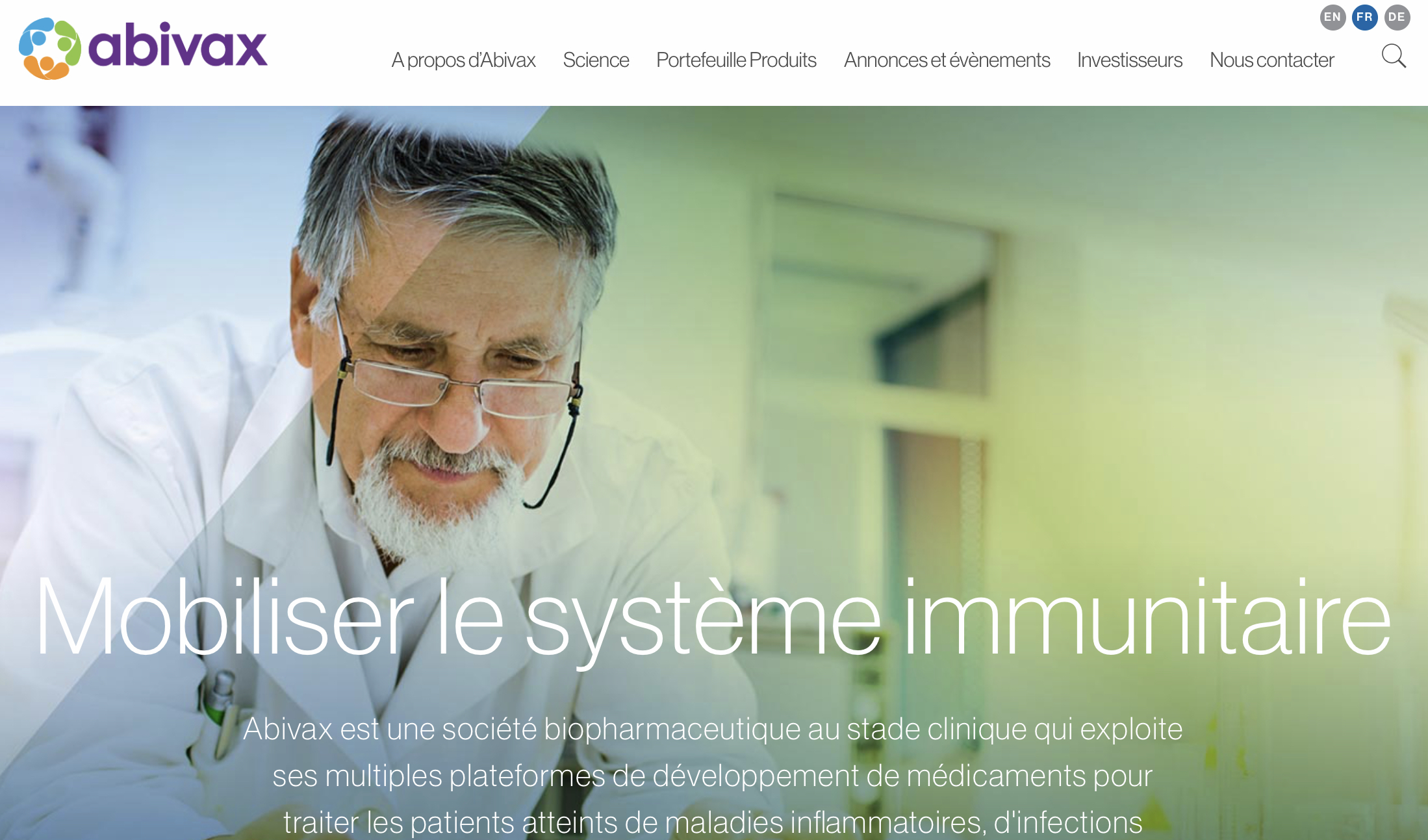 Les autorités sanitaires françaises (ANSM) et le Comité d'Ethique français (CPP) viennent de donner à l’entreprise biotechnologique Abivax, basée à Montpellier et à Paris, l’autorisation de lancer une étude clinique avec ABX464 pour lutter contre le Covid-19. Cette molécule offrirait un triple effet : anti-viral, anti-inflammatoire et permettant la réparation tissulaire.